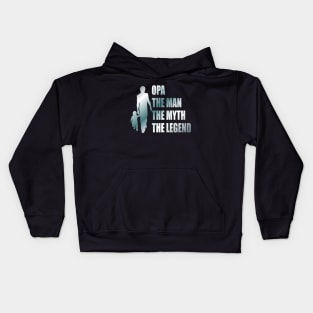 Opa the man the myth the legend Kids Hoodie